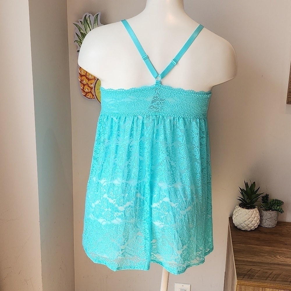 Torrid - Simply Lace Xo Front Babydoll in Blue Radiance - Picture 5 of 12